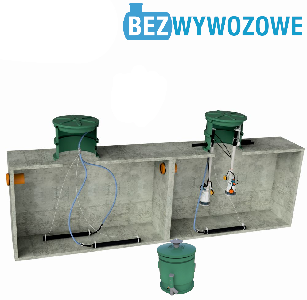 Retrofit 2-10 do szamb dwu- i trzykomorowych - GOLD